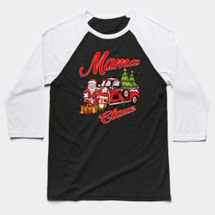 Mama Claus Santa Car Christmas Funny Awesome Gift Baseball T-Shirt